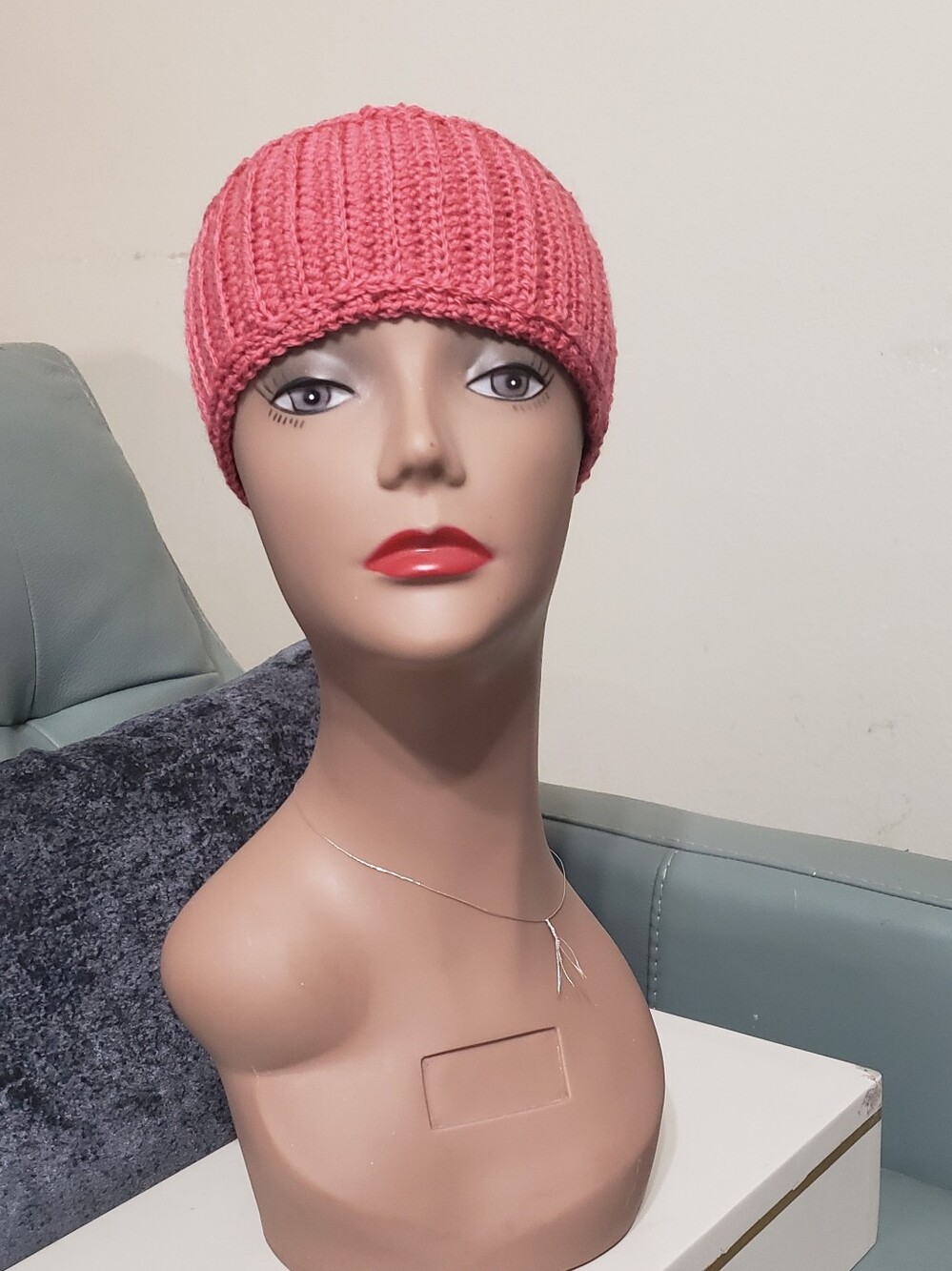 Hand Crafted Pink Crochert Head Band
